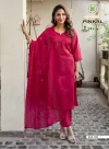 Pinkal Vol 1 By Passion Tree Roman Shimmer Kurti With Bottom Dupatta 